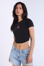 Ribbed Crew Neck Baby Tee thumbnail 10