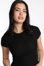 Short Sleeve Crew Neck Longline Tee thumbnail 8