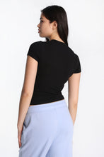 Short Sleeve Crew Neck Longline Tee thumbnail 9