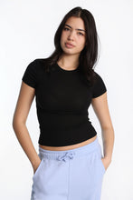 Short Sleeve Crew Neck Longline Tee thumbnail 7