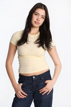 Short Sleeve Crew Neck Longline Tee thumbnail 1