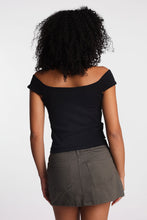 Off-Shoulder Tie Top thumbnail 3