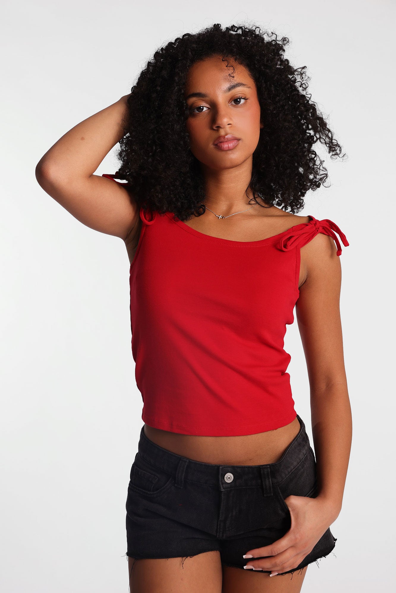Off-Shoulder Tie Top – Bluenotes