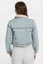Sherpa-Lined Denim Jacket thumbnail 7