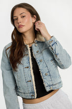 Sherpa-Lined Denim Jacket thumbnail 5