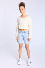 Crochet-Style Crew Neck Sweater thumbnail 4