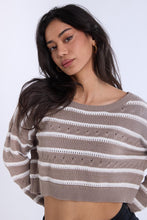 Crochet-Style Crew Neck Sweater thumbnail 7