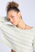 Crochet-Style Crew Neck Sweater thumbnail 14