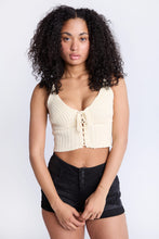 Crochet-Style Tie-Front Tank Top thumbnail 1