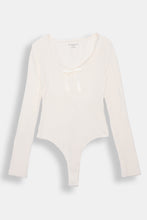 Ribbed Knit Long Sleeve V-Neck Bodysuit thumbnail 10
