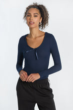 Ribbed Knit Long Sleeve V-Neck Bodysuit thumbnail 11