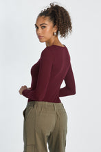 Ribbed Knit Long Sleeve V-Neck Bodysuit thumbnail 18
