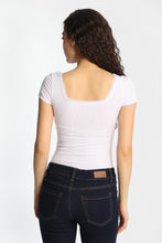 Super Soft Ribbed Short Sleeve Square Neck Bodysuit thumbnail 9