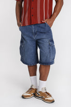 Baggy Cargo Denim Shorts thumbnail 1