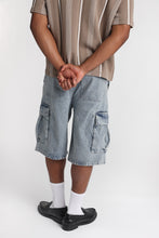 Baggy Cargo Denim Shorts thumbnail 3