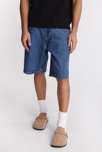 Snake & Rose Embroidered Loose Denim Shorts thumbnail 2