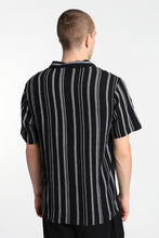 Striped Gauze Cotton Button-Up Shirt thumbnail 4