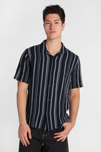Striped Gauze Cotton Button-Up Shirt thumbnail 9