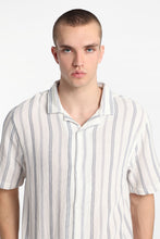 Pinstriped Gauze Cotton Button-Up Shirt thumbnail 2