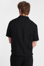 Textured Vertically Striped Short Sleeve Shirt thumbnail 8
