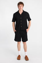Textured Vertically Striped Short Sleeve Shirt thumbnail 9