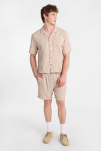 Textured Vertically Striped Short Sleeve Shirt thumbnail 16