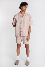 Chemise en tricot texturé à manches courtes à motif carré thumbnail 4