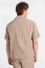 Textured Geometric Floral Short Sleeve Shirt thumbnail 3