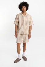 Chemise texturéee à manches courtes à rayures multicolores thumbnail 4