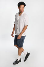 Chemise de tricot chevron à manches courtes thumbnail 4