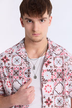 Chemise en tissu gaufré à manches courtes à motifs mosaic thumbnail 6