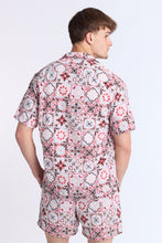 Chemise en tissu gaufré à manches courtes à motifs mosaic thumbnail 7