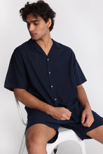 Chemise boutonnée à manches courtes en lin mélangé thumbnail 22