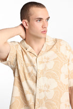 Linen-Blend Floral Button-Up Shirt thumbnail 3