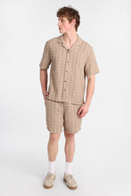Textured Geometric Floral Shorts thumbnail 4