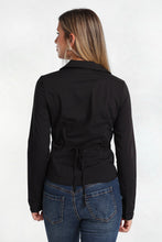 Button-Up Tie-Back Long Sleeve Shirt thumbnail 4
