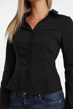 Button-Up Tie-Back Long Sleeve Shirt thumbnail 6