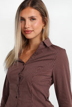 Button-Up Tie-Back Long Sleeve Shirt thumbnail 12