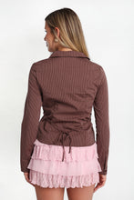 Button-Up Tie-Back Long Sleeve Shirt thumbnail 13
