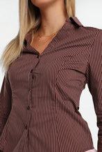 Button-Up Tie-Back Long Sleeve Shirt thumbnail 15