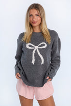Graphic Flat Knit Crew Neck Sweater thumbnail 2