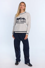Graphic Flat Knit Crew Neck Sweater thumbnail 10