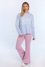 Graphic Flat Knit Crew Neck Sweater thumbnail 19