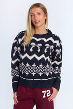 Graphic Flat Knit Crew Neck Sweater thumbnail 21