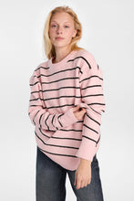 Ribbed Knit Oversized Crew Neck Sweater thumbnail 1