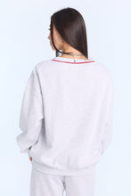 Graphic V-Neck Sweatshirt thumbnail 7