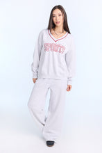Graphic V-Neck Sweatshirt thumbnail 8