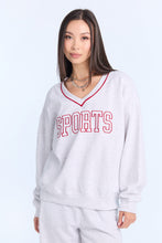 Graphic V-Neck Sweatshirt thumbnail 5