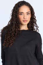 Everyday Waffle Knit Long Sleeve Crew Neck Top thumbnail 3