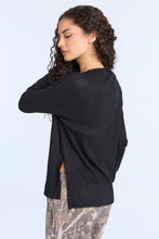 Everyday Waffle Knit Long Sleeve Crew Neck Top thumbnail 4